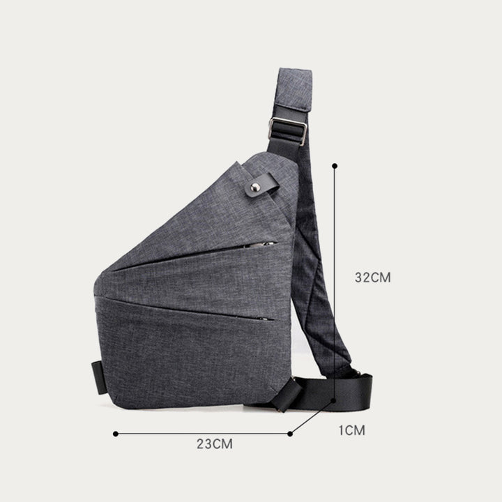 Diebstahlsichere, wasserdichte Schultertasche, Brusttasche - image 9
