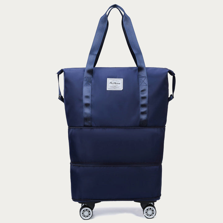 Erweiterbare Reisetasche mit abnehmbaren Rädern, große Einkaufstasche, Handtasche, Geldbörse