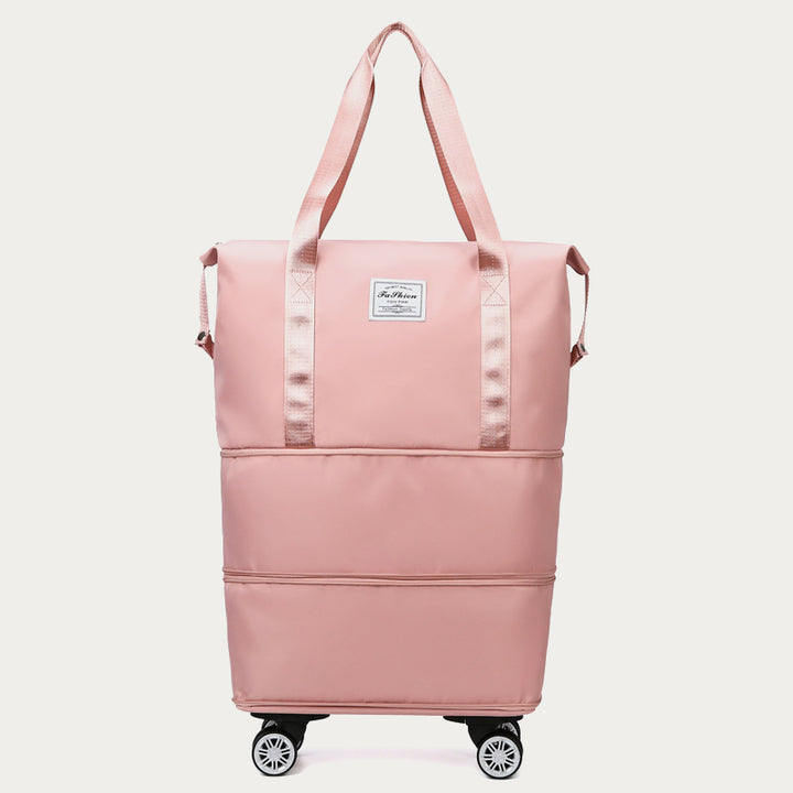 Erweiterbare Reisetasche mit abnehmbaren Rädern, große Einkaufstasche, Handtasche, Geldbörse
