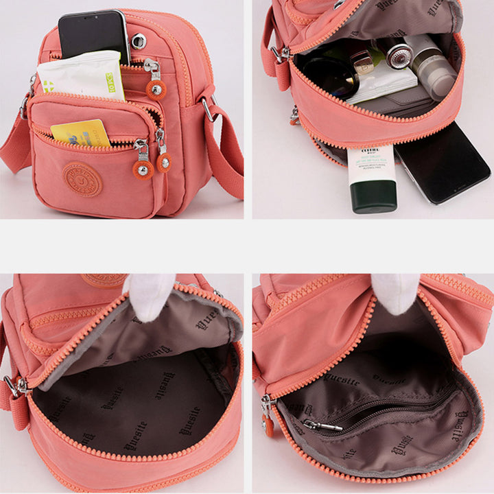 Mini-Umhängetasche für Damen, leicht, mit mehreren Taschen, Schultertasche, Geldbörse