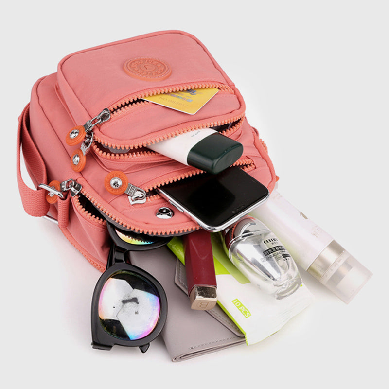 Mini-Umhängetasche für Damen, leicht, mit mehreren Taschen, Schultertasche, Geldbörse