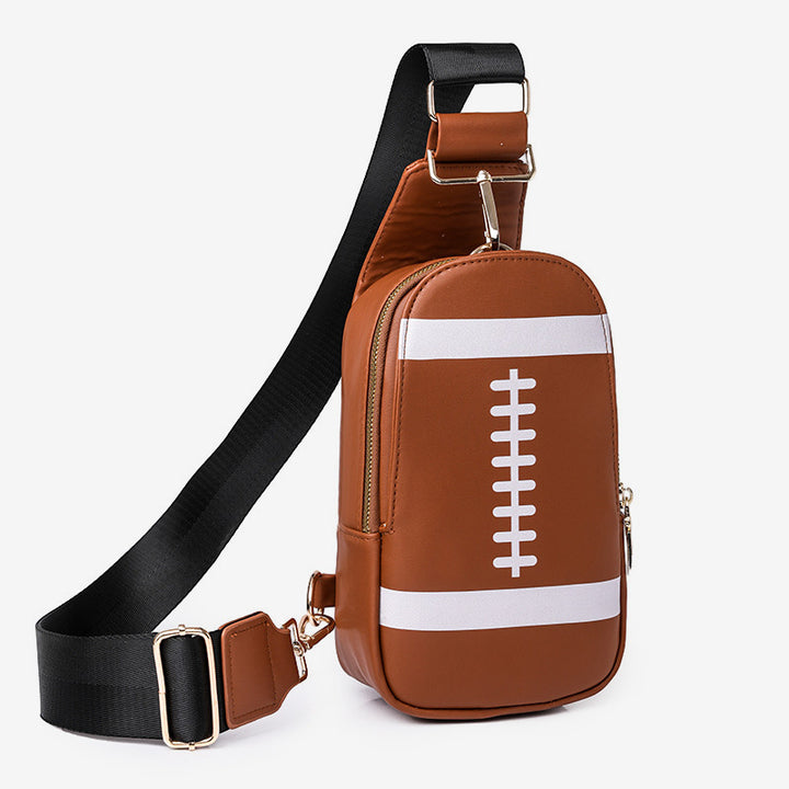 Schultertasche für Damen, Outing Sports Printing, Umhängetasche aus Leder