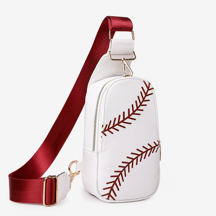 Schultertasche für Damen, Outing Sports Printing, Umhängetasche aus Leder