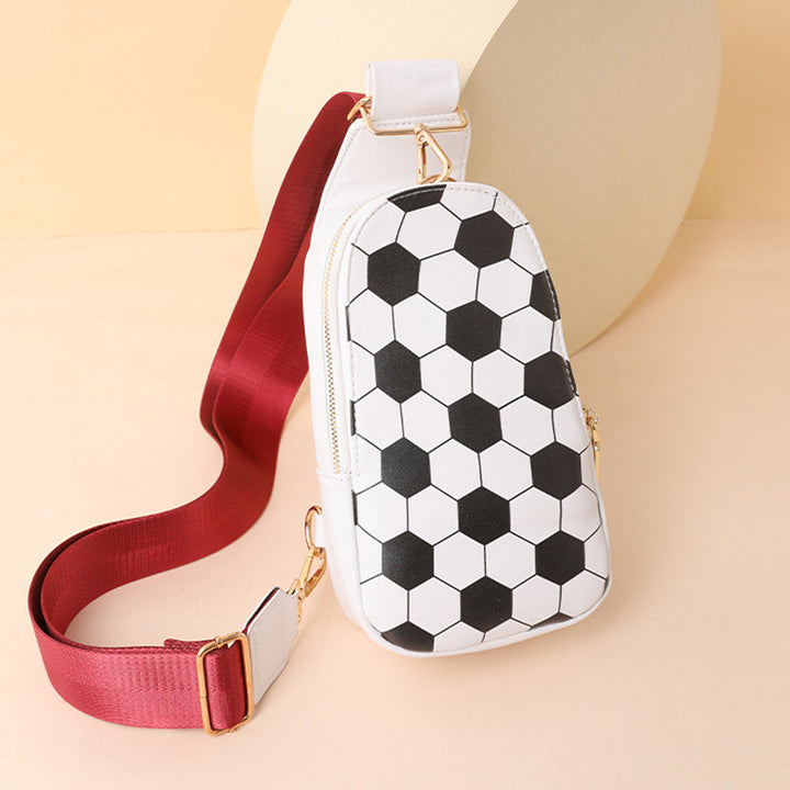 Schultertasche für Damen, Outing Sports Printing, Umhängetasche aus Leder