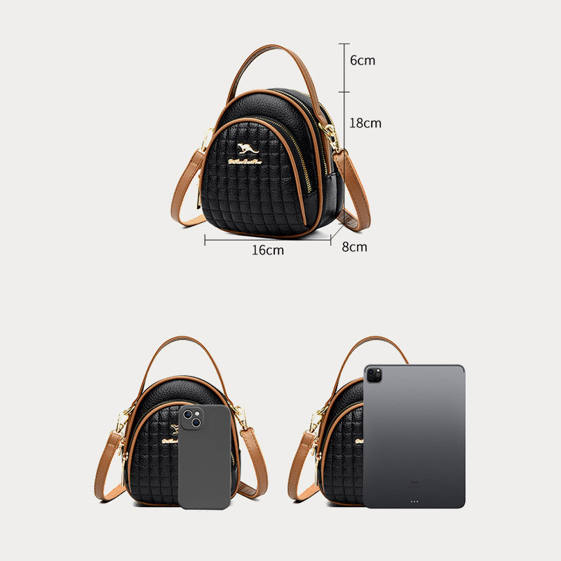 Dreifach-Telefontasche für Frauen Pendler minimalistische Umhängetasche