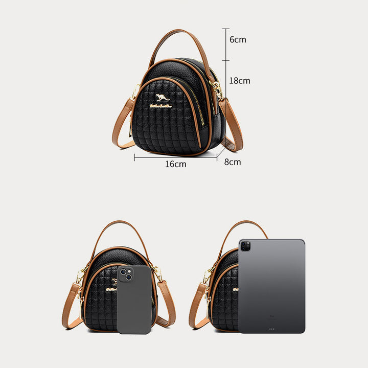 Dreifach-Telefontasche für Frauen Pendler minimalistische Umhängetasche