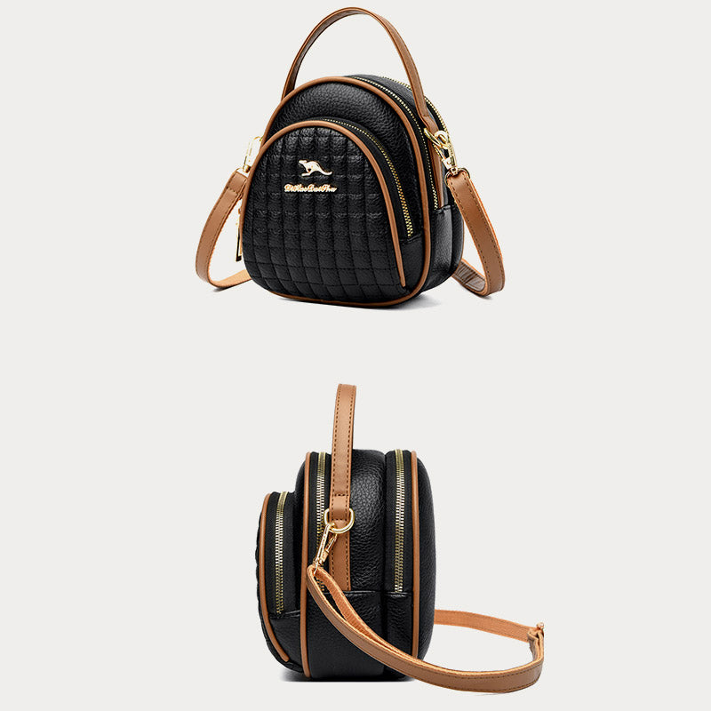 Dreifach-Telefontasche für Frauen Pendler minimalistische Umhängetasche