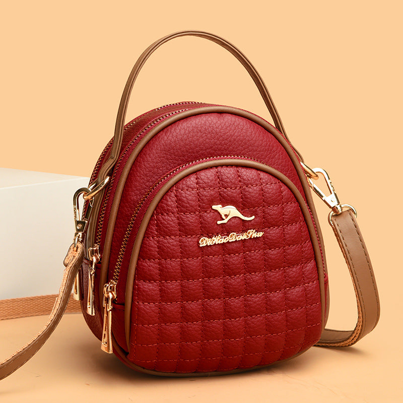 Dreifach-Telefontasche für Frauen Pendler minimalistische Umhängetasche