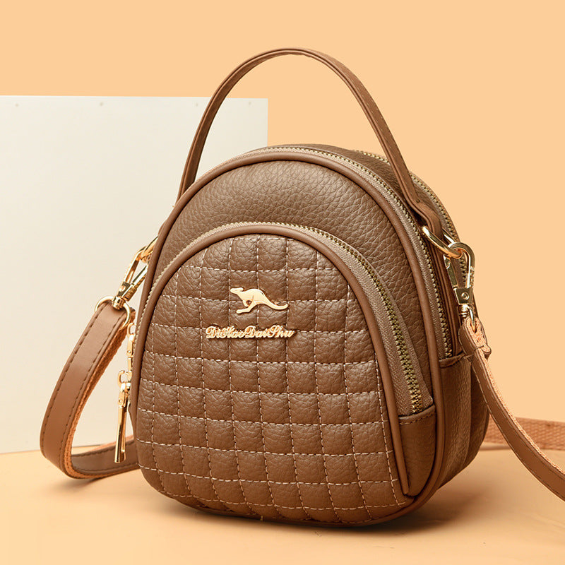 Dreifach-Telefontasche für Frauen Pendler minimalistische Umhängetasche