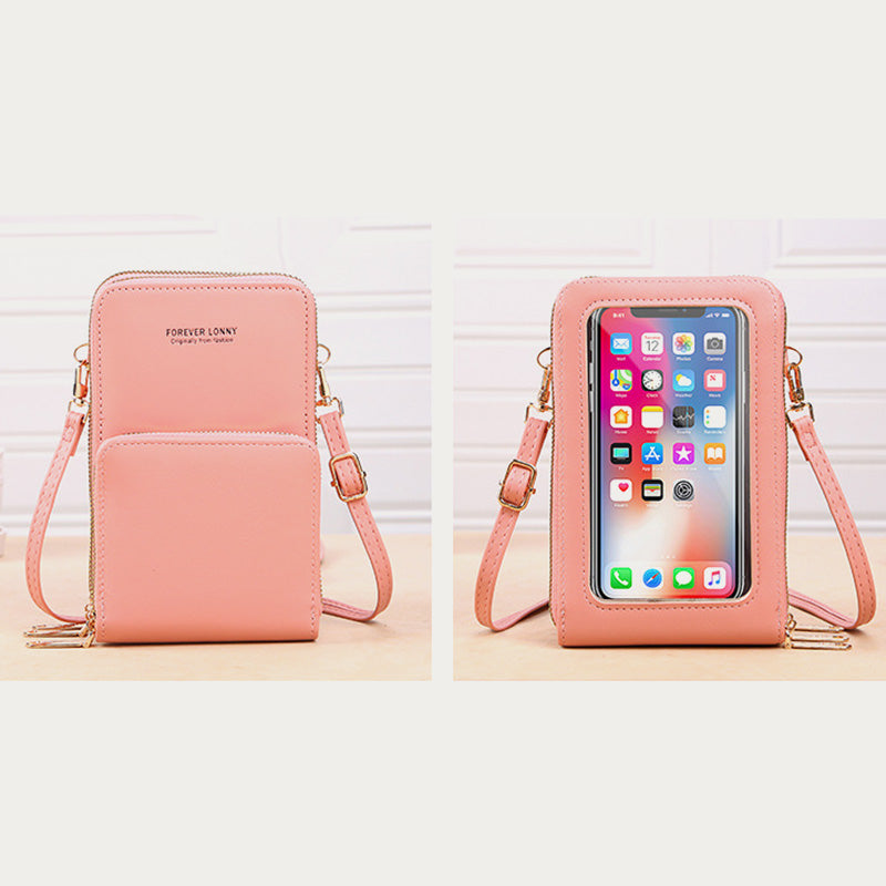 Touchscreen-Telefontasche Akkordeon Mehrere Kartensteckplätze für Frauen