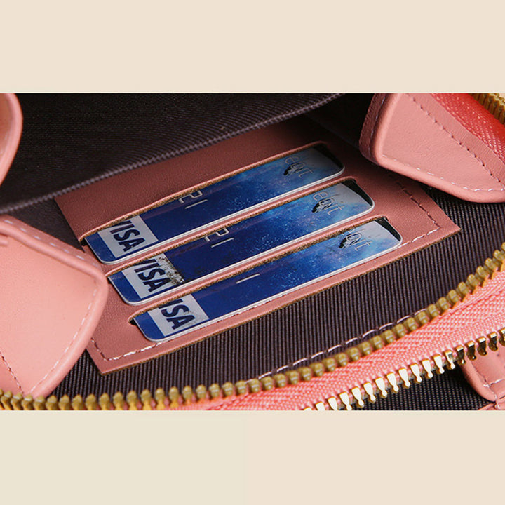 Touchscreen-Telefontasche Akkordeon Mehrere Kartensteckplätze für Frauen
