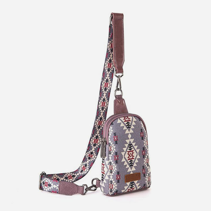 Vintage Bohemian Sling Bag Ethno-Stil Umhängetasche für Frauen