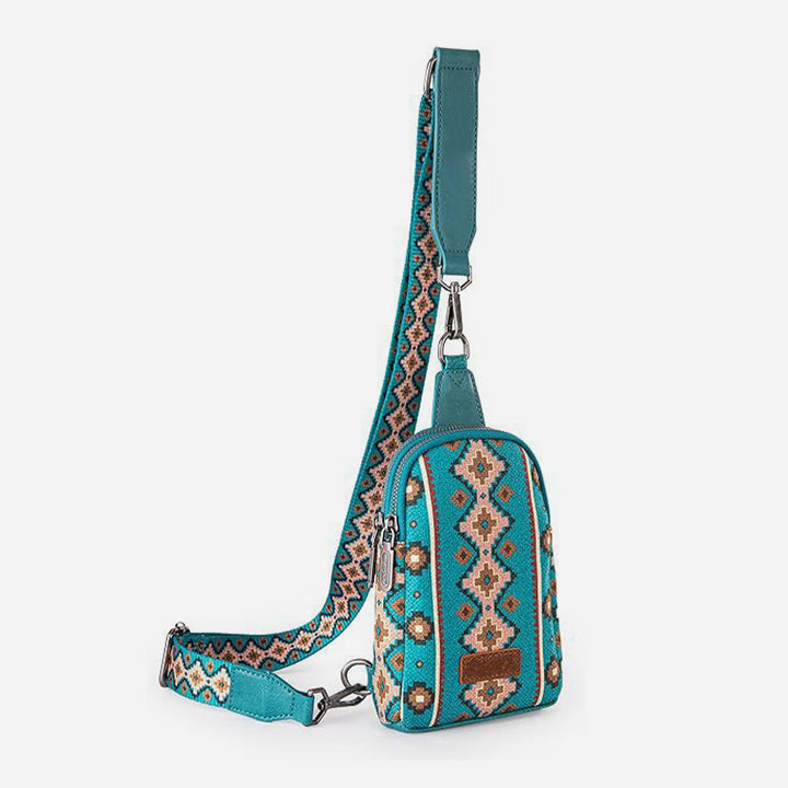 Vintage Bohemian Sling Bag Ethno-Stil Umhängetasche für Frauen