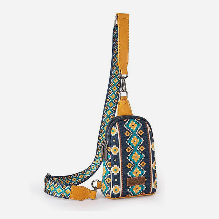 Vintage Bohemian Sling Bag Ethno-Stil Umhängetasche für Frauen