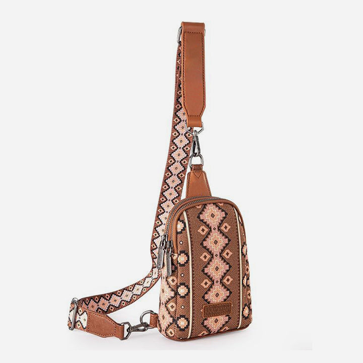 Vintage Bohemian Sling Bag Ethno-Stil Umhängetasche für Frauen