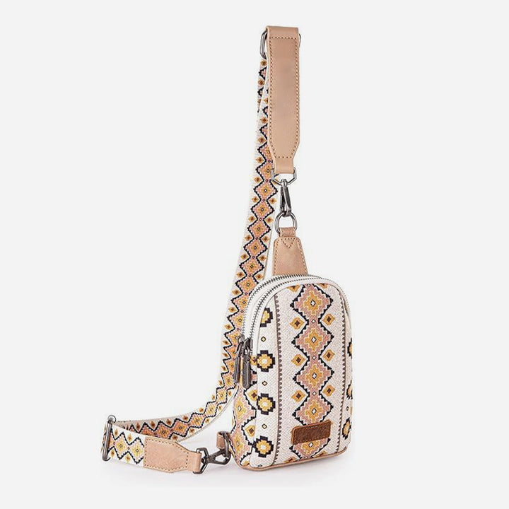Vintage Bohemian Sling Bag Ethno-Stil Umhängetasche für Frauen