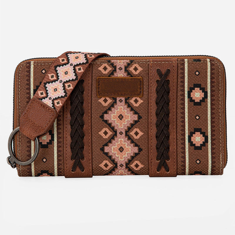 Bohemian Geldbörse Vintage Canvas Ethno-Stil Kleine Clutch für Frauen