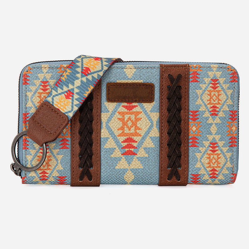 Bohemian Geldbörse Vintage Canvas Ethno-Stil Kleine Clutch für Frauen