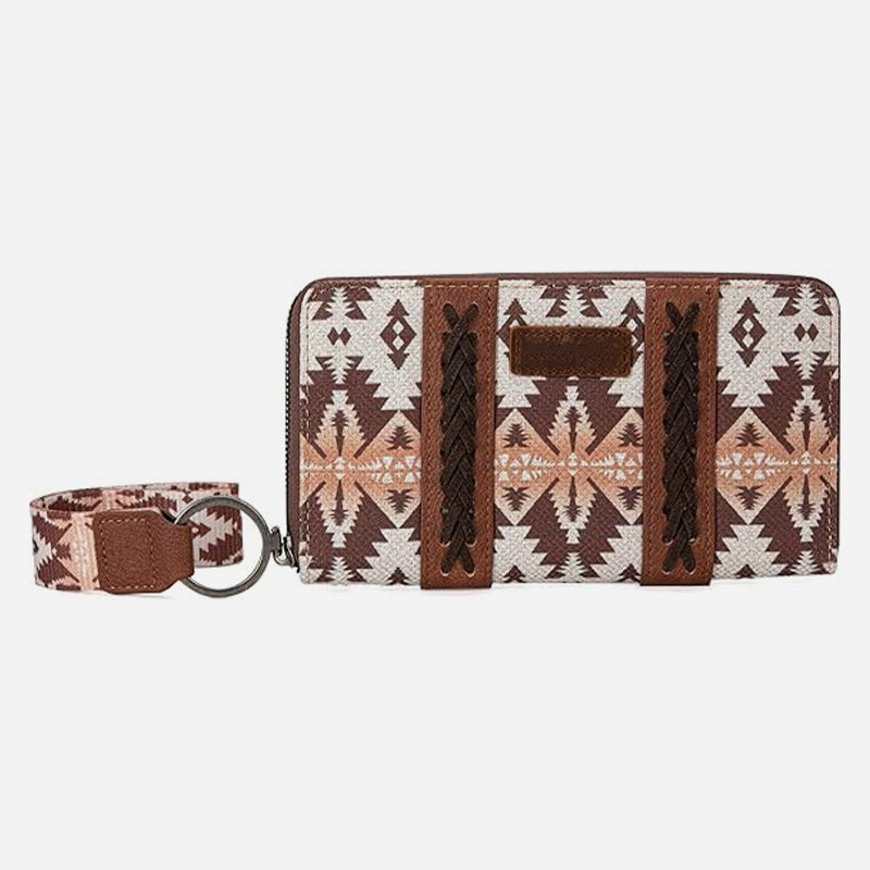 Bohemian Geldbörse Vintage Canvas Ethno-Stil Kleine Clutch für Frauen