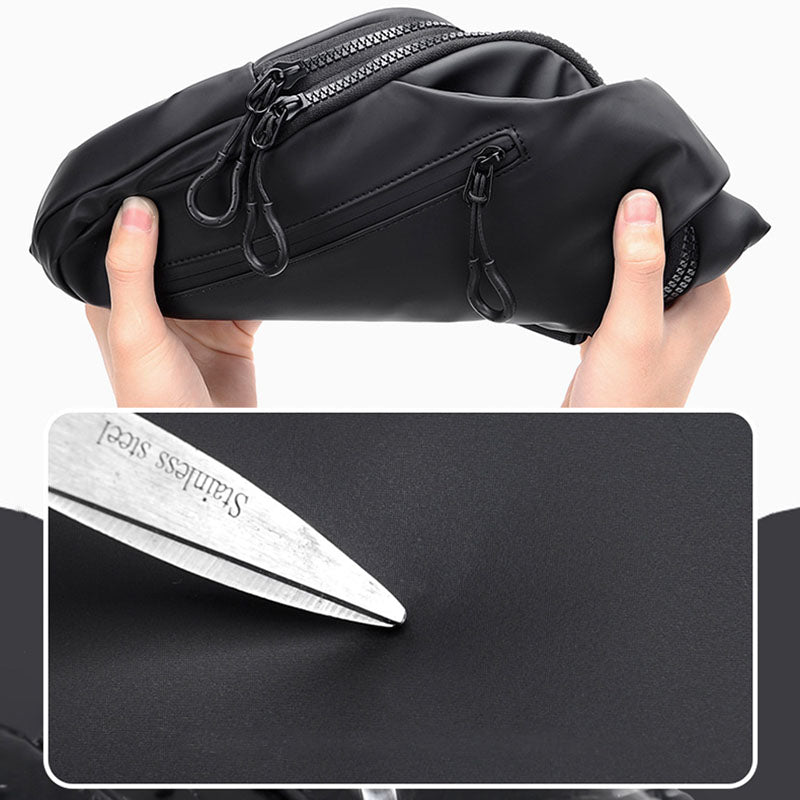 Mehrzweck-Slingbag, wasserdicht, Brusttasche für Herren mit USB-Ladegerät 