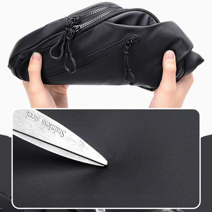 Mehrzweck-Slingbag, wasserdicht, Brusttasche für Herren mit USB-Ladegerät 