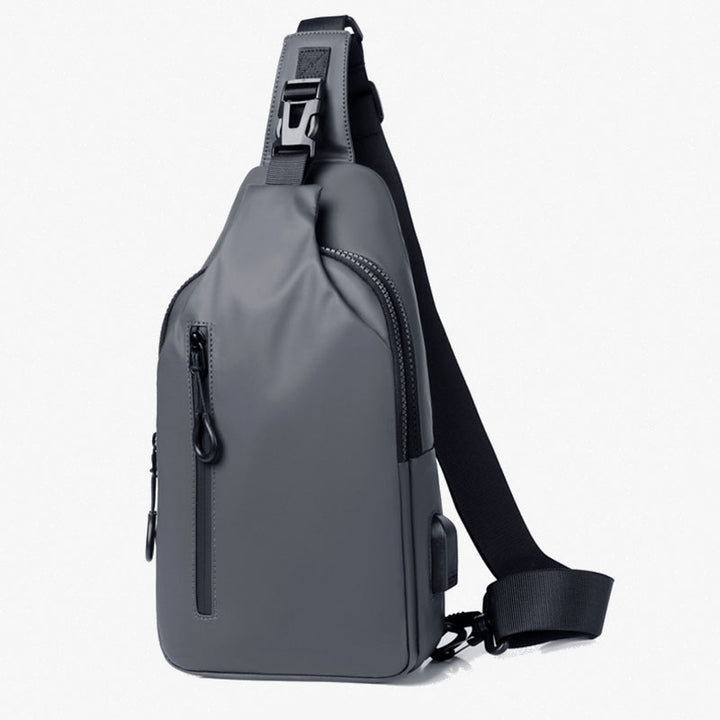 Mehrzweck-Slingbag, wasserdicht, Brusttasche für Herren mit USB-Ladegerät 