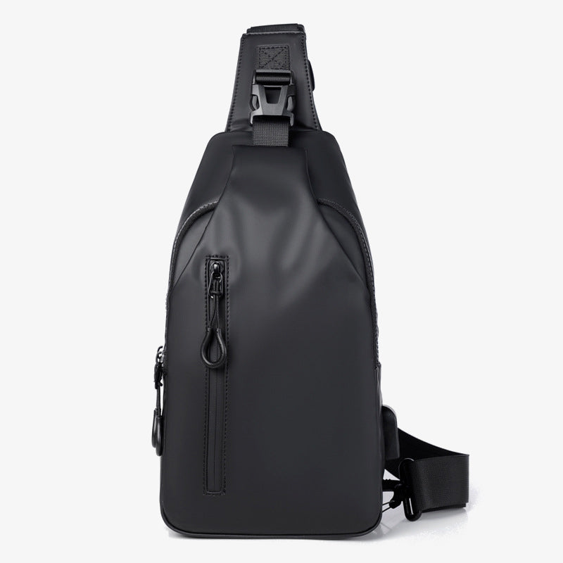 Mehrzweck-Slingbag, wasserdicht, Brusttasche für Herren mit USB-Ladegerät 