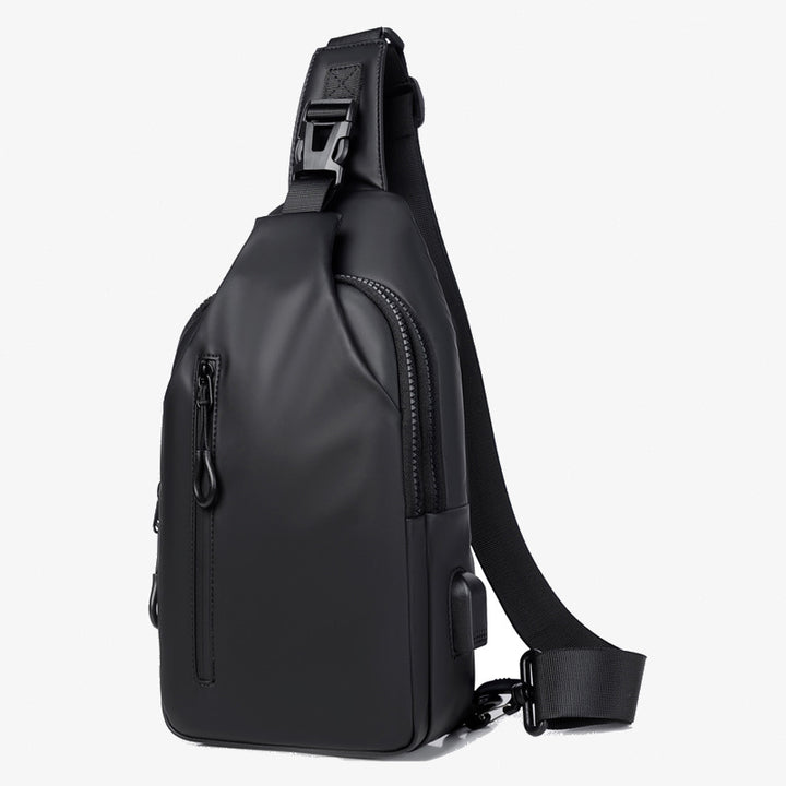 Mehrzweck-Slingbag, wasserdicht, Brusttasche für Herren mit USB-Ladegerät 