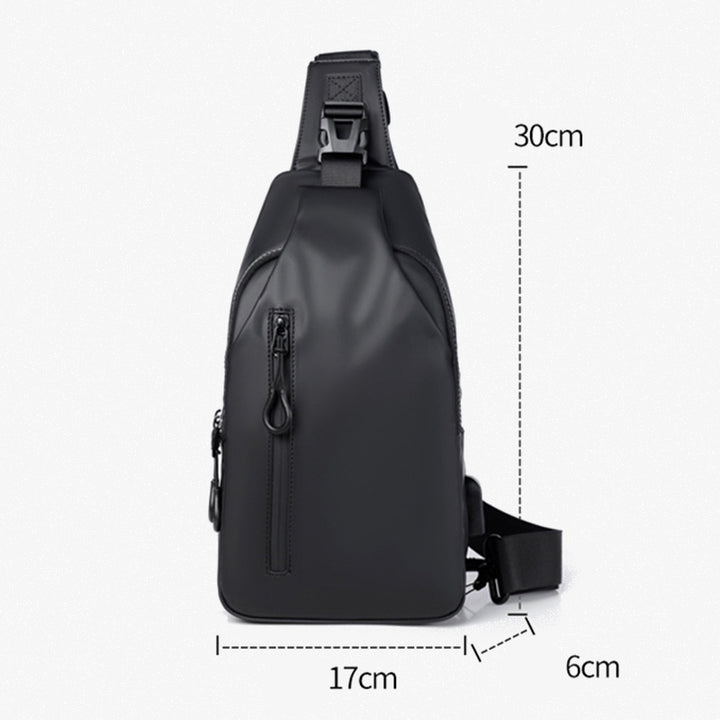 Mehrzweck-Slingbag, wasserdicht, Brusttasche für Herren mit USB-Ladegerät 
