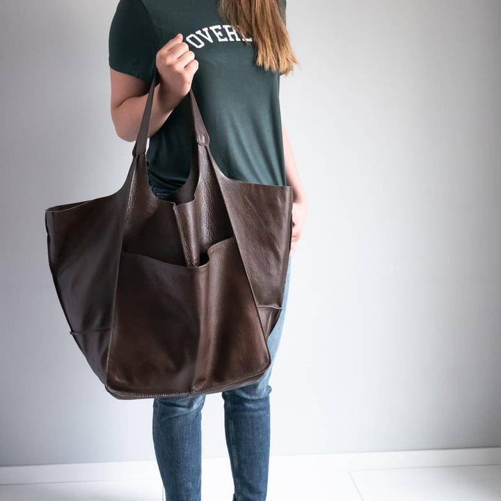 Übergroße Einkaufstasche im Vintage-Stil