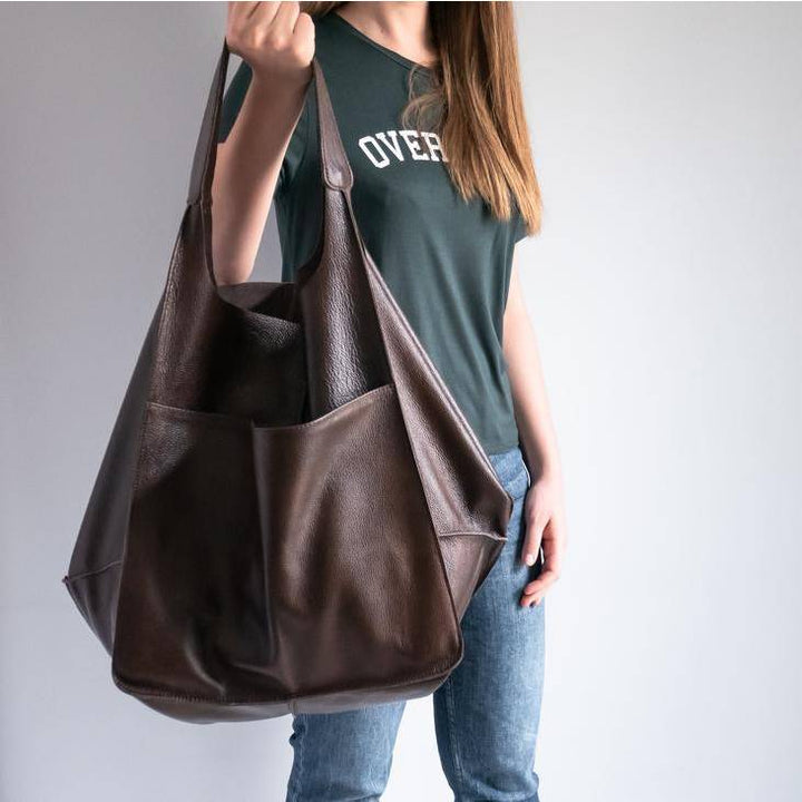 Übergroße Einkaufstasche im Vintage-Stil