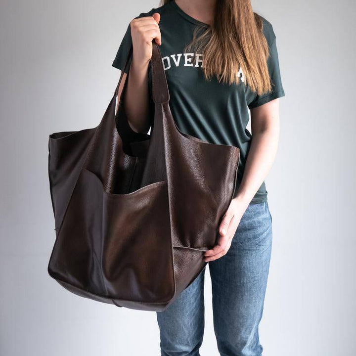 Übergroße Einkaufstasche im Vintage-Stil