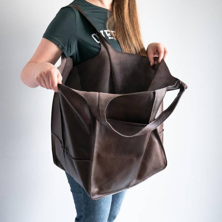 Übergroße Einkaufstasche im Vintage-Stil