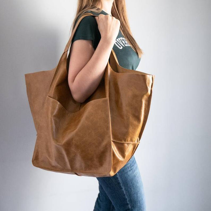 Übergroße Einkaufstasche im Vintage-Stil
