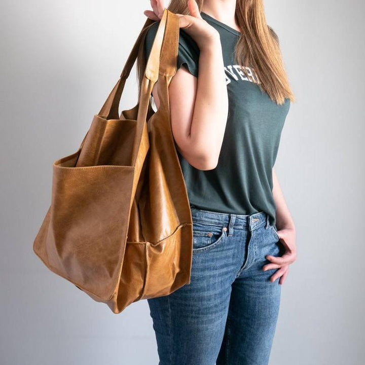 Übergroße Einkaufstasche im Vintage-Stil