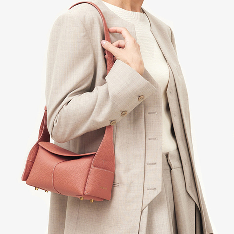Minimalistische, einfarbige Umhängetasche für Damen, elegante Pendler-Geldbörse