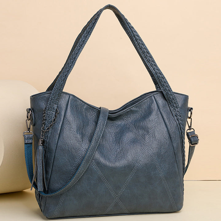 Retro gewebte Muster Tote Quaste Umhängetasche für Frauen Pendler