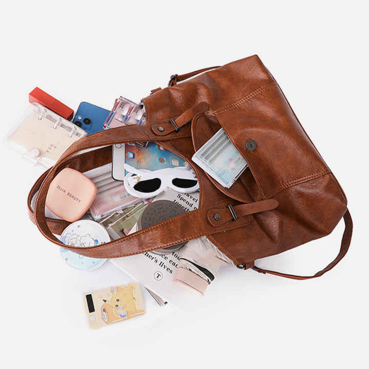 Leichte Tote Abnehmbarer Riemen Leder Unterarm Tasche Für Frauen Pendler