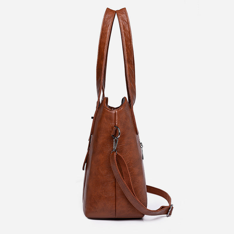 Leichte Tote Abnehmbarer Riemen Leder Unterarm Tasche Für Frauen Pendler