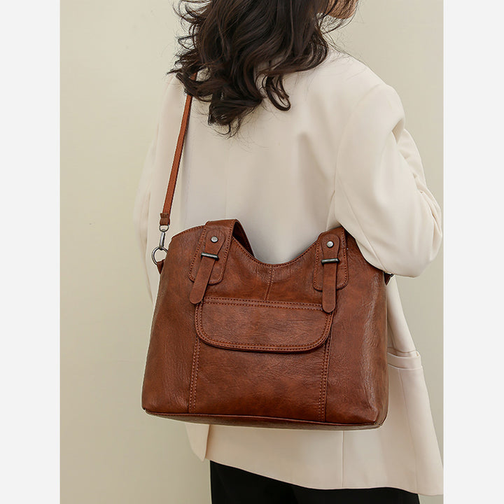 Leichte Tote Abnehmbarer Riemen Leder Unterarm Tasche Für Frauen Pendler