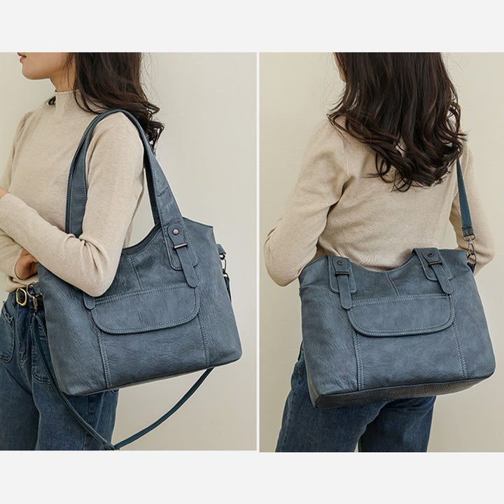 Leichte Tote Abnehmbarer Riemen Leder Unterarm Tasche Für Frauen Pendler