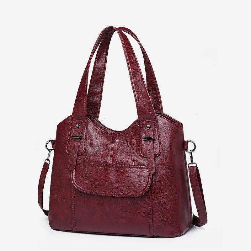 Leichte Tote Abnehmbarer Riemen Leder Unterarm Tasche Für Frauen Pendler