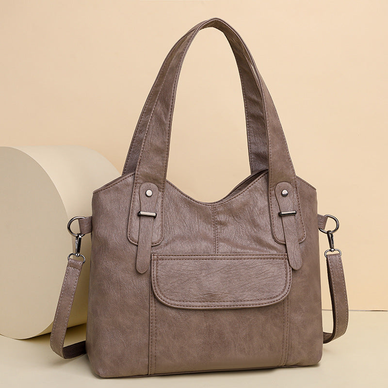 Leichte Tote Abnehmbarer Riemen Leder Unterarm Tasche Für Frauen Pendler