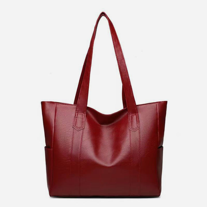 Große Tragetasche aus weichem Leder für Damen