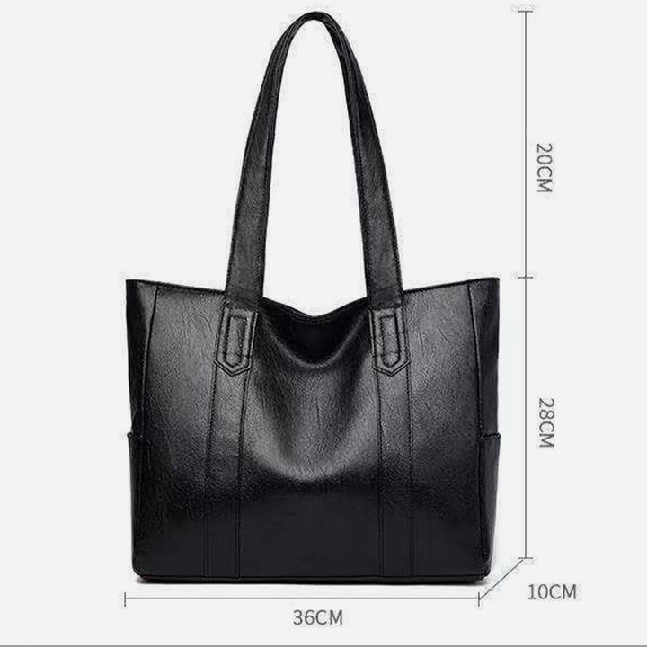 Große Tragetasche aus weichem Leder für Damen