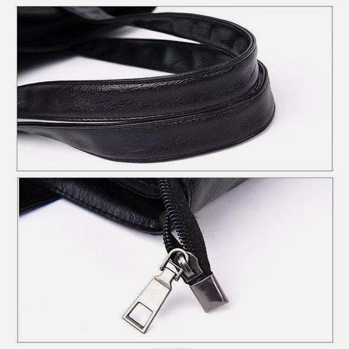 Große Tragetasche aus weichem Leder für Damen