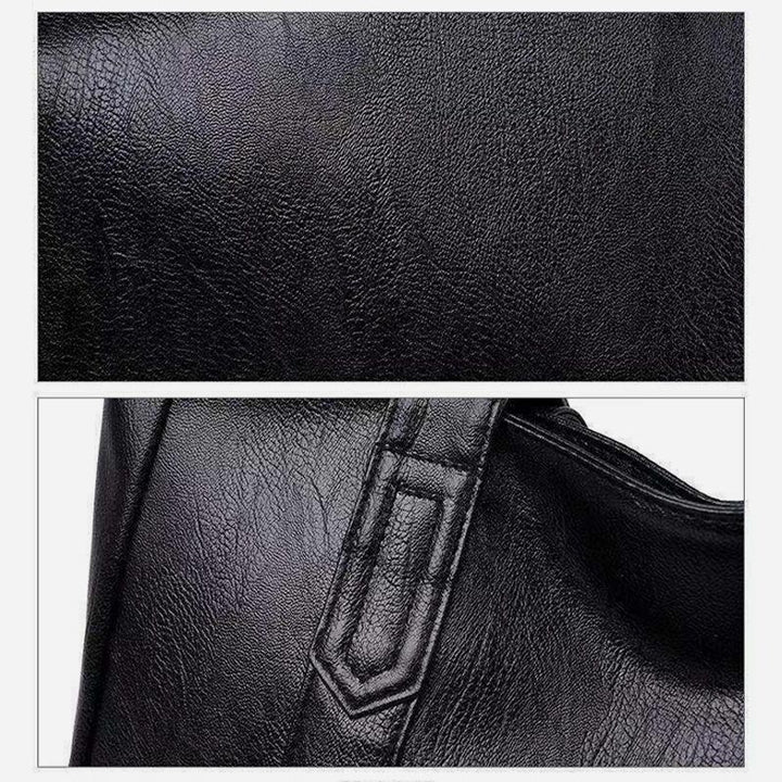 Große Tragetasche aus weichem Leder für Damen