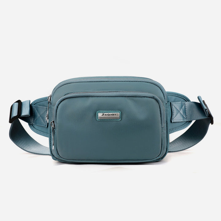 Minimalistische Hüfttasche mit drei Fächern für Damen, tragbare Umhängetasche