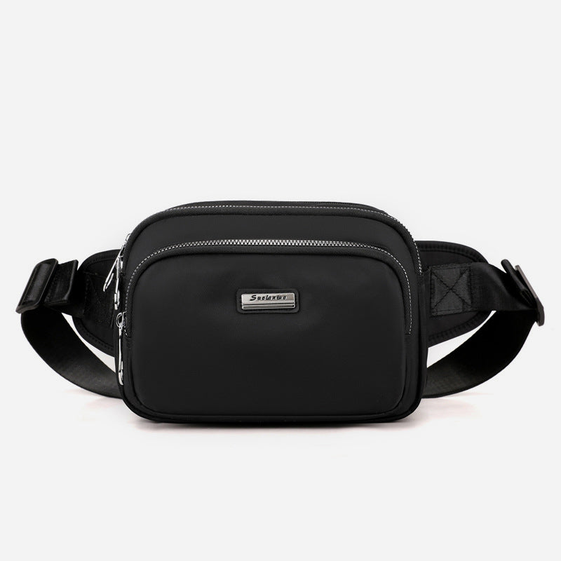 Minimalistische Hüfttasche mit drei Fächern für Damen, tragbare Umhängetasche