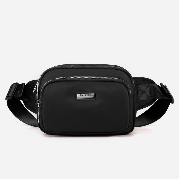 Minimalistische Hüfttasche mit drei Fächern für Damen, tragbare Umhängetasche